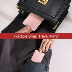 Unique Bargains PU Leather Stainless Steel Travel Compact Mini Makeup Mirror -Umbra Home Decor Shop GUEST 1a5346bd a05c 49fc a33f 1da8300540ba