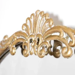 19.5" X 41" Arch Antique Ornate Metal Accent Wall Mirror Gold - Head West