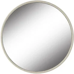 Uttermost Ranchero White Rope 42 1/2" Round Oversized Wall Mirror