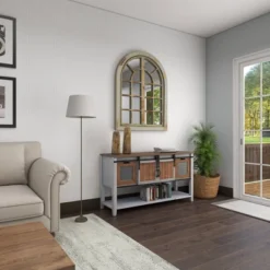 48" X 37" Farmhouse Classic Arched Window Design Decorative Wall Mirror - Olivia & May -Umbra Home Decor Shop GUEST 1b6f4994 66e2 4957 a206 a87ecde16799