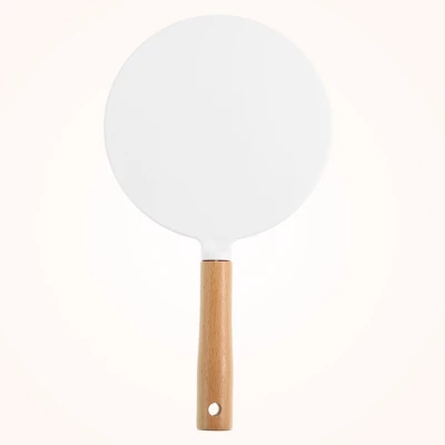 Unique Bargains Handheld Portable Wood Handle Vanity Cosmetic Makeup Mirror 1 Pc 4 Unique Bargains Handheld Portable Wood Handle Vanity Cosmetic Makeup Mirror 1 Pc - Image 4