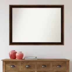 42" X 31" Non-Beveled Corded Bathroom Wall Mirror Bronze - Amanti Art -Umbra Home Decor Shop GUEST 1c0480a2 7ffd 4648 b8a9 62509c25fd23