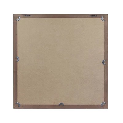 23.5" X 23.5" Rustic 9-Panel Window Pane Decorative Wall Mirror White - Stonebriar Collection 3 23.5" X 23.5" Rustic 9-Panel Window Pane Decorative Wall Mirror White - Stonebriar Collection - Image 3