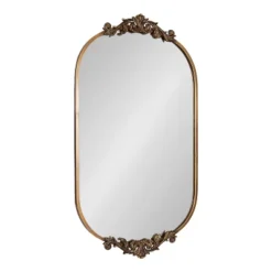Kate & Laurel All Things Decor 24"x41" Arendahl Capsule Wall Mirror Gold -Umbra Home Decor Shop GUEST 1c4728cf 6d77 4842 9b71 898b4eb21c6d