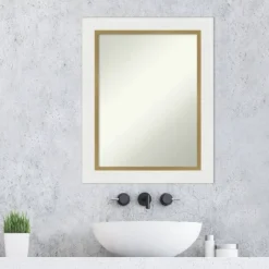 23" X 29" Non-Beveled Eva Bathroom Wall Mirror White - Amanti Art: Modern Rectangular Vanity, Includes Mounting Hardware 13 23" X 29" Non-Beveled Eva Bathroom Wall Mirror White - Amanti Art: Modern Rectangular Vanity, Includes Mounting Hardware -Umbra Home Decor Shop GUEST 1ce75aa8 9c1b 4db9 84e8 e7f7c0841301