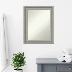 24" X 30" Non-Beveled Parlor Bathroom Wall Mirror Silver - Amanti Art -Umbra Home Decor Shop GUEST 1d21b1b8 8c46 44be aee2 474a1c091c99
