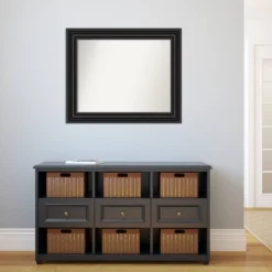 34" X 28" Non-Beveled Colonial Bathroom Wall Mirror Black - Amanti Art 11 34" X 28" Non-Beveled Colonial Bathroom Wall Mirror Black - Amanti Art -Umbra Home Decor Shop GUEST 1d5a5b69 45da 4221 b7dd 041baad6a743