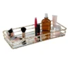 Vanity Tray With Mirror Gold - Elle Décor