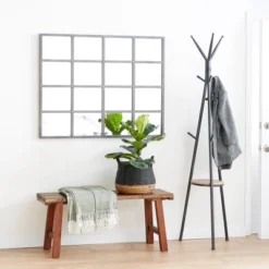 Glass Window Pane Inspired Wall Mirror Black - Olivia & May -Umbra Home Decor Shop GUEST 1df07211 d42b 472d a959 33bb95f5714e