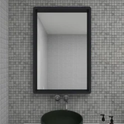 36" X 36" Contemporary Wood Rectangle Wall Mirror Black - Olivia & May -Umbra Home Decor Shop GUEST 1e1eec9c 6c6d 4c6b 8793 f633db0521da