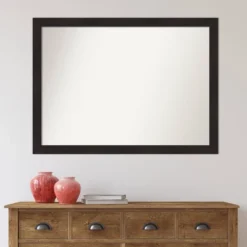 42" X 31" Non-Beveled Furniture Espresso Narrow Wall Mirror - Amanti Art -Umbra Home Decor Shop GUEST 1e9adde7 eb75 4be1 bd52 f398ea2b6714