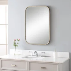 Uttermost Modern – Malay Vanity Mirror 30" X 20.125" Silver Glass Contemporary Wall Decor -Umbra Home Decor Shop GUEST 1f091150 c8bc 416f 8961 56d6b72a84b6