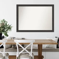 42" X 31" Non-Beveled Rustic Plank Espresso Narrow Wall Mirror - Amanti Art -Umbra Home Decor Shop GUEST 1ff1d429 a553 4d0d 9b58 fd7a59ac2521