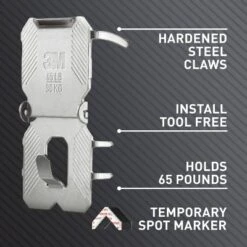 3M Claw Drywall Picture Hanger 65lb With Temporary Spot Marker + 2 Hangers And 2 Markers: Mirror & Picture Hanging Kit -Umbra Home Decor Shop GUEST 21620fc0 6c42 4988 9558 5abdb12fa31e