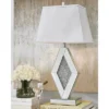 Prunella Mirror Table Lamp Silver - Signature Design By Ashley