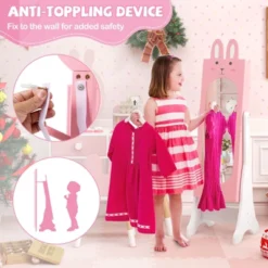 Tangkula Kids Jewelry Armoire Cabinet Free-Standing Full Length Mirror With Storage And 4 Tilt Angles -Umbra Home Decor Shop GUEST 22ca8679 54b9 491f b318 5773eb7388b7