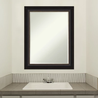 Amanti Art Trio Oil Rubbed Bronze Petite Bevel Bathroom Wall Mirror 28.5 X 22.5 In. 4 Amanti Art Trio Oil Rubbed Bronze Petite Bevel Bathroom Wall Mirror 28.5 X 22.5 In. - Image 4