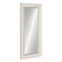 16" X 36" Macon Framed Wall Panel Mirror White - Kate And Laurel