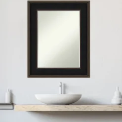 Amanti Art Mezzanine Espresso Petite Bevel Wood Bathroom Wall Mirror 31.5 X 25.5 In. -Umbra Home Decor Shop GUEST 2422d914 7187 47de bd49 5788fe5fc757