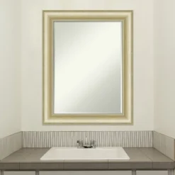 Amanti Art Textured Light Gold Petite Bevel Bathroom Wall Mirror 29 X 23 In. 10 Amanti Art Textured Light Gold Petite Bevel Bathroom Wall Mirror 29 X 23 In. -Umbra Home Decor Shop GUEST 246d1932 3ecf 4161 bf3d d648fed29d3a