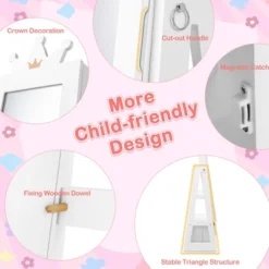 Tangkula Kids Jewelry Cabinet With Full-Length Mirror Drawer 2 Adjustable Tilt Angles 19 Tangkula Kids Jewelry Cabinet With Full-Length Mirror Drawer 2 Adjustable Tilt Angles -Umbra Home Decor Shop GUEST 254c7db2 3520 4913 9c00 ff1010e475f6