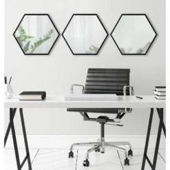 3pc 14" X 16" Rhodes Wall Mirror Set - Kate & Laurel All Things Decor -Umbra Home Decor Shop GUEST 25dfb2ee d0ff 4120 9aca ee815720da1f