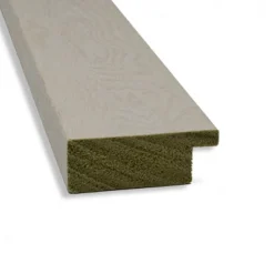 32" X 26" Non-Beveled Rustic Plank White Narrow Bathroom Wall Mirror - Amanti Art