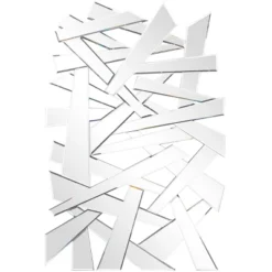 32" X 47" Glass Abstract Wall Mirror Silver - The Novogratz -Umbra Home Decor Shop GUEST 2674598f 7111 4d6d be78 eb67fcb70194