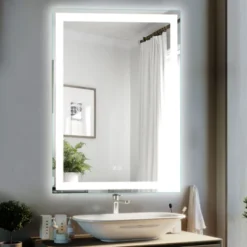 Nadia LED Bathroom Mirror Wall-Mounted Vanity Mirror With Anti Fog Makeup Mirror With Lights - The Pop Home -Umbra Home Decor Shop GUEST 277c2560 4a7f 4336 911c 96277ba50314
