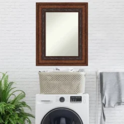 28" X 34" Non-Beveled Decorative Bronze Wall Mirror - Amanti Art -Umbra Home Decor Shop GUEST 27cbd34d 5d37 4dc9 86c6 ba41dfeba6f7