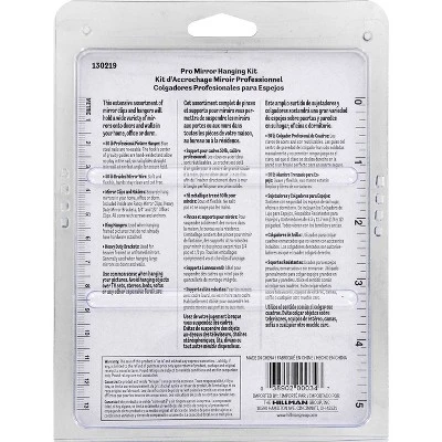 Hillman 77pc Pro Mirror Hanging Kit 1 Hillman 77pc Pro Mirror Hanging Kit