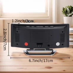 REGALWOVEN Digital Corded Electric Temperature LED Mirror Alarm Clock 6.7 X 2.8 X 1.2 Inches -Umbra Home Decor Shop GUEST 28ac70ee 4b4d 4a9c 8361 72eb355136f9