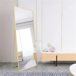 Bowen 64.17 In. H X 21.26 In. W Oversized Rectangle Aluminum Frame Full-Length Mirror-The Pop Home -Umbra Home Decor Shop GUEST 28ef9bc7 bfcc 40b3 ba46 b270dcd2f8f8