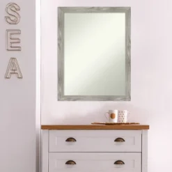21" X 27" Non-Beveled Dove Gray Wash Square Wall Mirror - Amanti Art -Umbra Home Decor Shop GUEST 2917733c 2e12 424f 991d 0d7636caf623