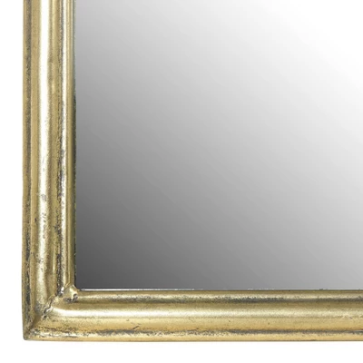 Arched Metal Wall Mirror Gold - Storied Home 2 Arched Metal Wall Mirror Gold - Storied Home - Image 2