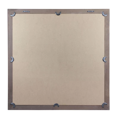 23.5" X 23.5" Rustic 9-Panel Window Pane Decorative Wall Mirror White - Stonebriar Collection 2 23.5" X 23.5" Rustic 9-Panel Window Pane Decorative Wall Mirror White - Stonebriar Collection - Image 2