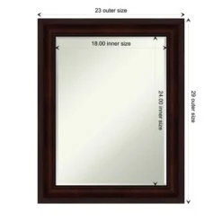 Amanti Art Coffee Bean Brown Petite Bevel Bathroom Wall Mirror 29 X 23 In. -Umbra Home Decor Shop GUEST 2aed4778 be81 4536 af97 79c88f0a87b0