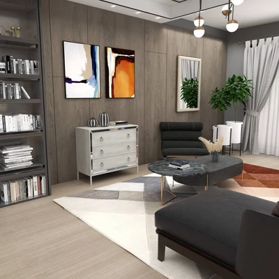 Glam Painted Wood And Mirror Chest White - Olivia & May 20 Glam Painted Wood And Mirror Chest White - Olivia & May - Image 20