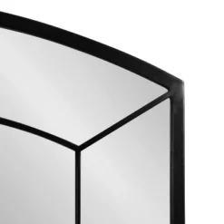 Kate & Laurel All Things Decor 36"x27" Gervais Arch Wall Mirror Black