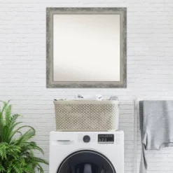 31" X 31" Non-Beveled Waveline Silver Narrow Wall Mirror - Amanti Art -Umbra Home Decor Shop GUEST 2bb76c06 80f7 4756 8b2d 9c2b515ae869