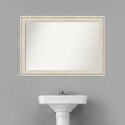 41" X 29" Non-Beveled Regal Birch Cream Bathroom Wall Mirror - Amanti Art 14 41" X 29" Non-Beveled Regal Birch Cream Bathroom Wall Mirror - Amanti Art -Umbra Home Decor Shop GUEST 2c27eb63 3749 40cd 80f0 80976bf1d4d1