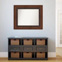 38" X 32" Non-Beveled Decorative Bathroom Wall Mirror Bronze - Amanti Art -Umbra Home Decor Shop GUEST 2c28b7aa ab72 4729 a106 057996a11152