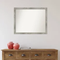 31" X 25" Non-Beveled Dove Gray Wash Square Wall Mirror - Amanti Art -Umbra Home Decor Shop GUEST 2ccc4ef1 e4c9 457b 939a 5778a98bb57a