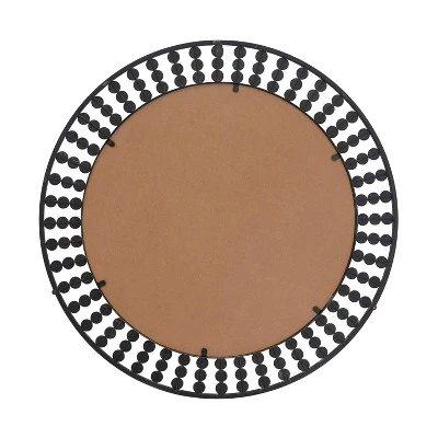 Metal Beading Wall Mirror - Olivia & May 2 Metal Beading Wall Mirror - Olivia & May - Image 2