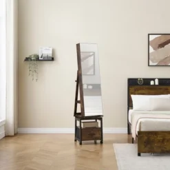 Garvee 360° Swivel Mirrored Jewelry Cabinet, Full Length Mirror With Jewelry Storage And Floor Standing Lock, Built In Makeup Mirror 11 Garvee 360° Swivel Mirrored Jewelry Cabinet, Full Length Mirror With Jewelry Storage And Floor Standing Lock, Built In Makeup Mirror -Umbra Home Decor Shop GUEST 2d352748 c09d 44e0 af8a 4a5446249073