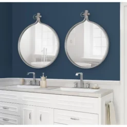 23.5" X 28.5" Yitro Irregular Wall Mirror Silver - Kate & Laurel All Things Decor -Umbra Home Decor Shop GUEST 2d411e95 0aea 4957 9ea6 736f358e1473