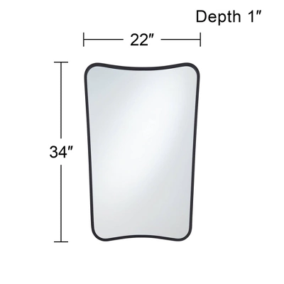 Uttermost Segundo Black Metal 22" X 34" Wall Mirror 6 Uttermost Segundo Black Metal 22" X 34" Wall Mirror - Image 6
