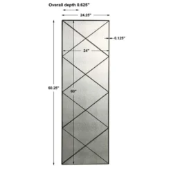 Uttermost Emporia Antiqued Mirror, 60.25" H × 24.25" W, Bronze Framed Wall Mirror With Diagonal Metal Accents -Umbra Home Decor Shop GUEST 2e7b5e3f 74d7 4547 bd0b b3f20868f0d9