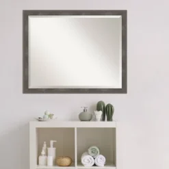 30" X 24" Pinstripe Lead Framed Bathroom Vanity Wall Mirror Gray - Amanti Art 9 30" X 24" Pinstripe Lead Framed Bathroom Vanity Wall Mirror Gray - Amanti Art -Umbra Home Decor Shop GUEST 2ebb652f 933f 4b6f af7a 9d529832c43b