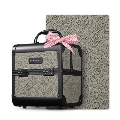 Byootique Makeup Train Case Cosmetic Organizer W/ Mirror Artist 10 Byootique Makeup Train Case Cosmetic Organizer W/ Mirror Artist - Image 10